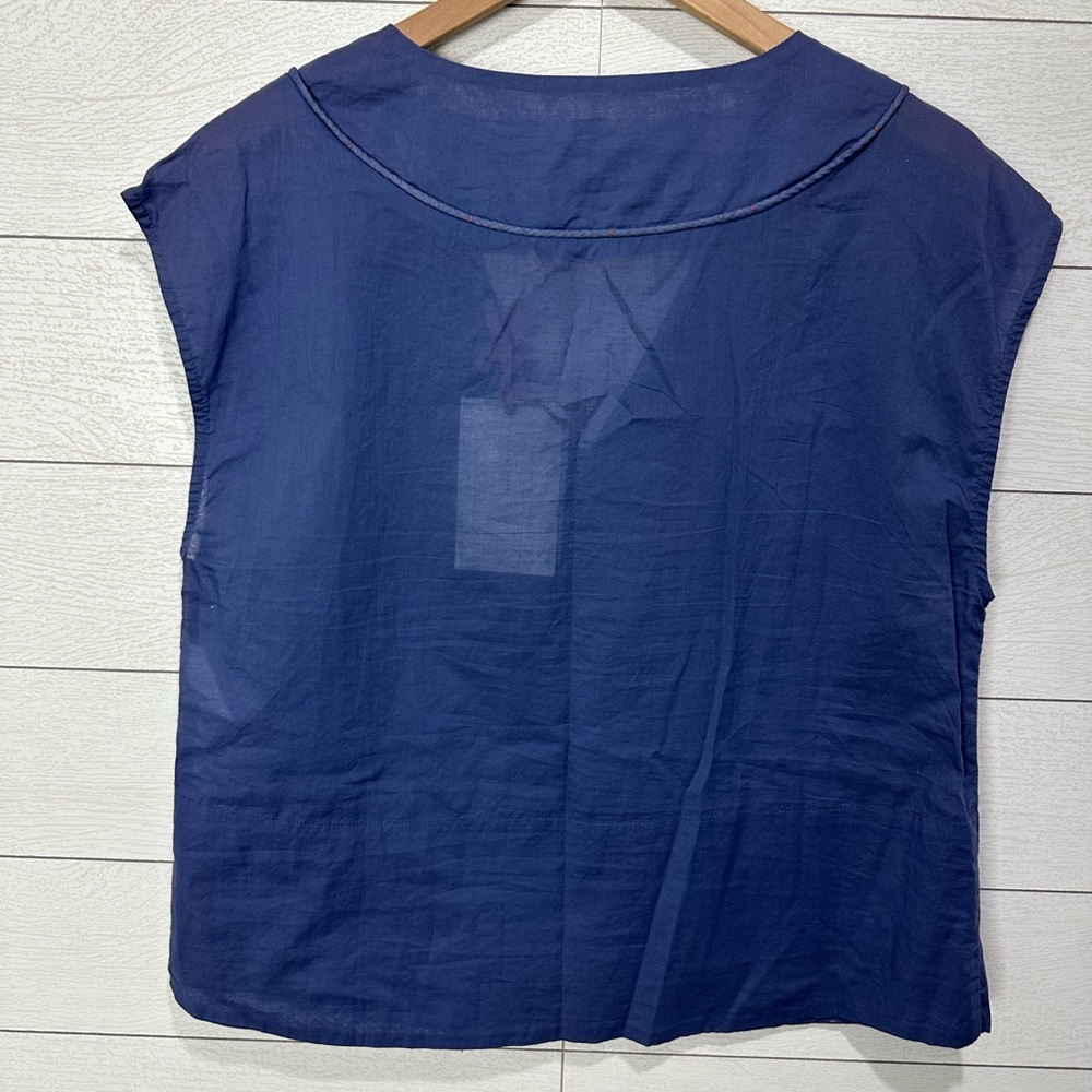 NWT le soleil d’ete blue top size small - Picture 9 of 9